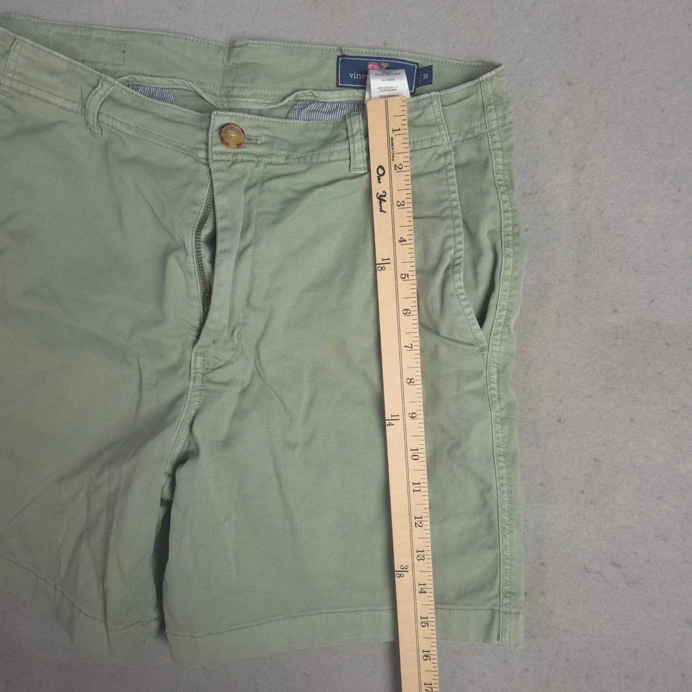 Vineyard Vines Men's Shorts Light‎ Green Chino Flat Front Size 30